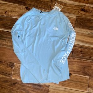 North Face women’s water top, light blue, size M